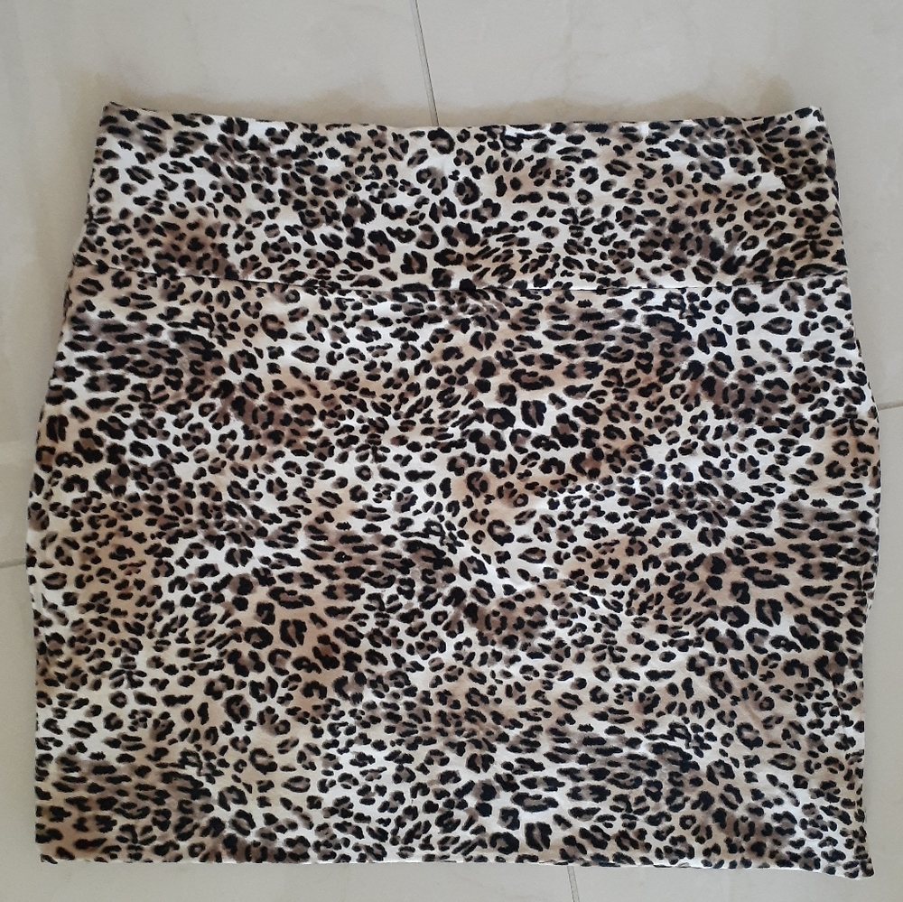 Wet Seal Leopard Mini Skirt